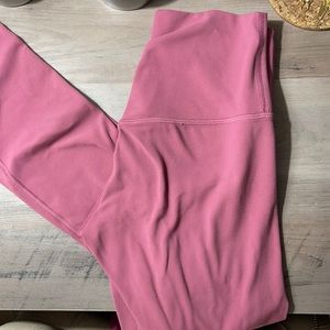size 4 pink lululemon align leggings, worn once